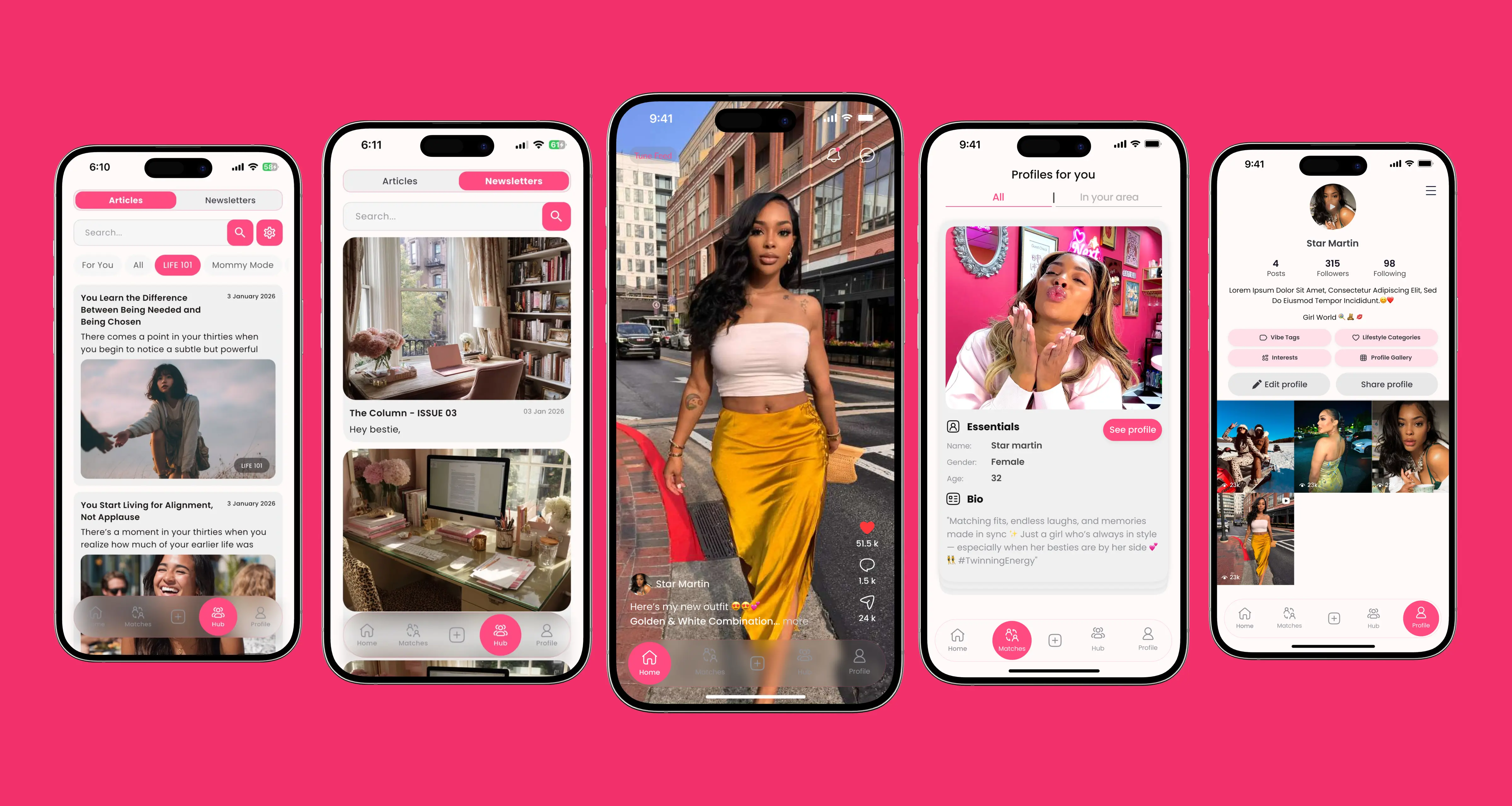 NextBestie App Mockup